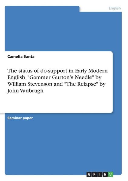 Cover for Santa · The status of do-support in Early (Book)