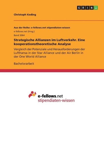 Cover for Keding · Strategische Allianzen im Luftve (Book)