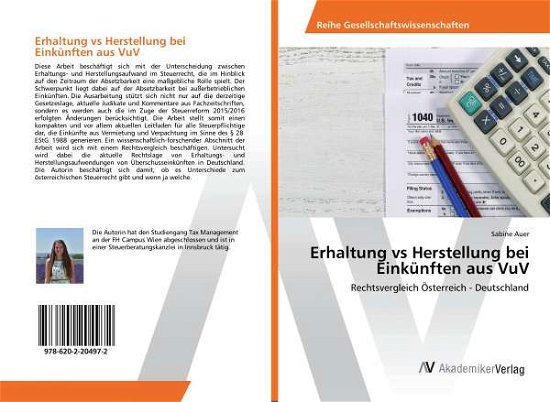 Cover for Auer · Erhaltung vs Herstellung bei Einkü (Bok)