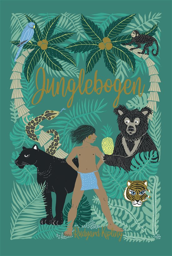 Cover for Rudyard Kipling · Gyldendals Udødelige Klassikere: Junglebogen (Bound Book) [5th edição] (2021)