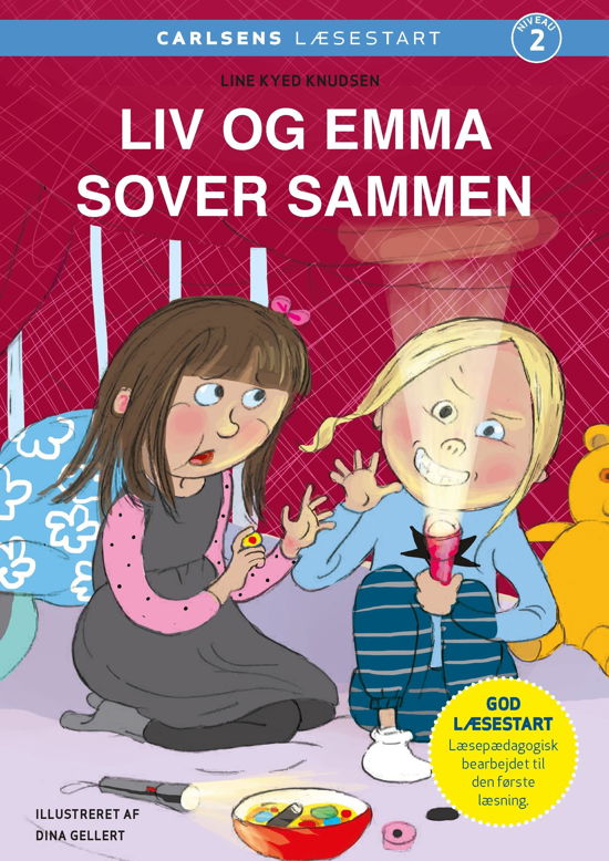 Carlsens Læsestart: Carlsens Læsestart - Liv og Emma sover sammen - Line Kyed Knudsen - Livres - CARLSEN - 9788711568972 - 17 mai 2018