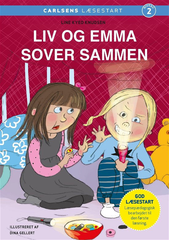 Cover for Line Kyed Knudsen · Carlsens Læsestart: Carlsens Læsestart - Liv og Emma sover sammen (Innbunden bok) [1. utgave] (2018)