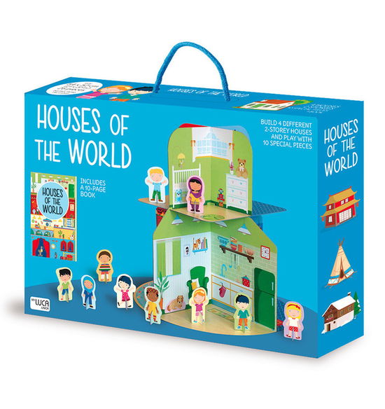 Houses of the World - Assemble and Play - Irena Trevisan - Books - Sassi - 9788868608972 - February 1, 2019