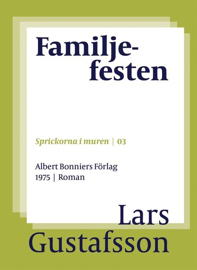 Cover for Lars Gustafsson · Familjefesten (ePUB) (2016)