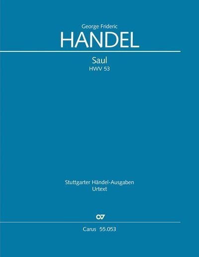 Cover for Handel · Saul, Studienpartitur (Bog)