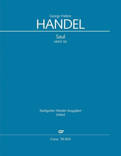 Cover for Handel · Saul, Studienpartitur (Book)