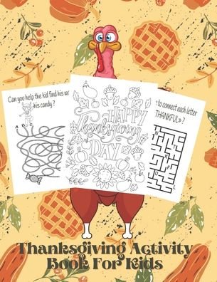 Cover for Dotfun Press · Thanksgiving Activity Book For Kids (Paperback Book) (2020)