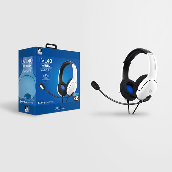 PDP Officially Licensed Playstation LVL40 Stereo Wired Headset White PS4PS5 - Pdp - Merchandise - PDP - 0708056065973 - 2020