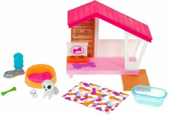 Cover for Mattel · Mattel Barbie: Mini Playset With 2 Pet Puppies, Doghouse And Pet Accessories (grg78) (MERCH) (2020)