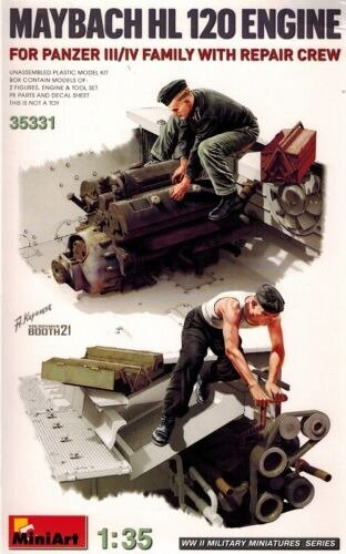 Cover for MiniArt · 1/35 Maybach Hl 120 Engine F. Panzer Iii/iv W. Crew (Spielzeug)