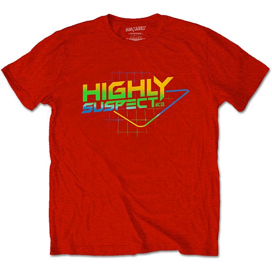 Cover for Highly Suspect · Highly Suspect Unisex T-Shirt: Gradient Type (T-shirt) [size XL] [Red - Unisex edition]