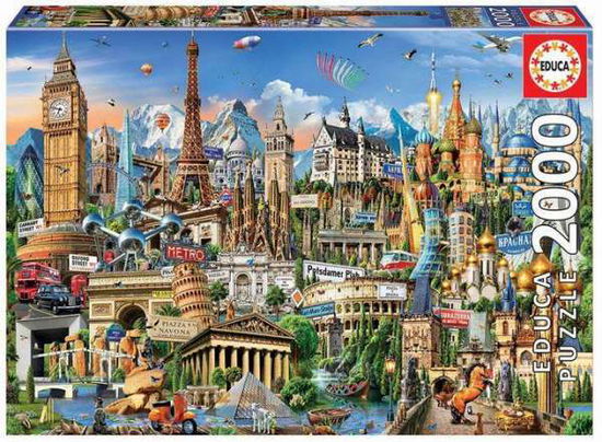 Europe Landmarks 2000pc Puzzle - Educa - Bücher - PAUL LAMOND GAMES - 8412668176973 - 30. Oktober 2023