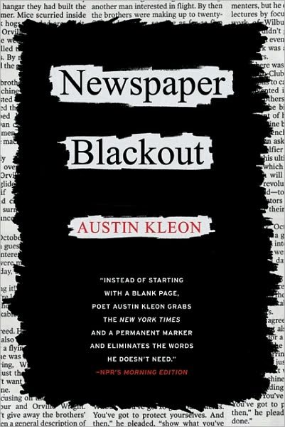 Cover for Austin Kleon · Newspaper Blackout (Paperback Book) (2010)
