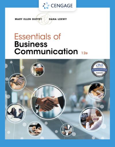 Cover for Guffey, Mary Ellen (Los Angeles Pierce College) · Essentials of Business Communication (Paperback Book) (2022)