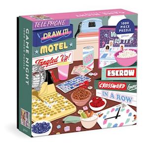 Game Night 1000 Piece Puzzle in Square Box - Galison - Jogo de tabuleiro - Galison - 9780735374973 - 9 de junho de 2022