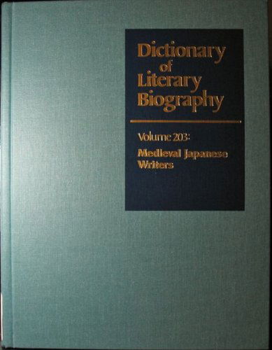 Cover for Steven Carter · Dictionary of Literary Biography: Vol. 203 Medieval Japanese Writers (Hardcover Book) [Y First edition] (1999)