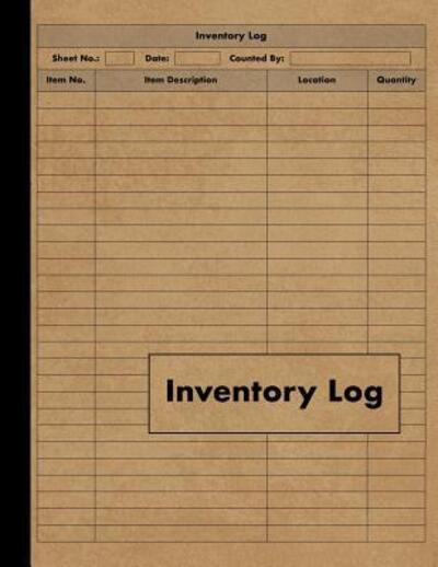 Cover for Red Tiger Press · Inventory Log (Taschenbuch) (2019)