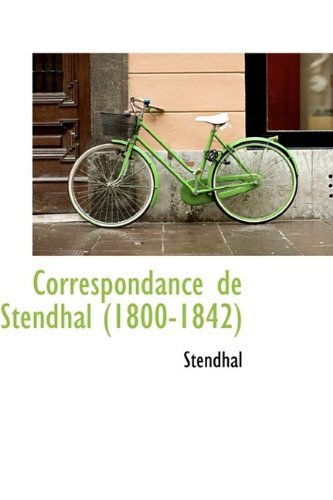 Cover for Stendhal · Correspondance De Stendhal (1800-1842) (Innbunden bok) (2009)