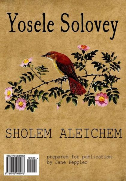 Cover for Sholem Aleichem · Yosele Solovey (Af Yidish) (Pocketbok) (2015)