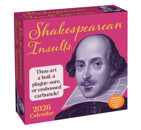 Cover for Andrews McMeel Publishing · Shakespearean Insults 2026 Day-to-Day Calendar (Calendar) (2025)