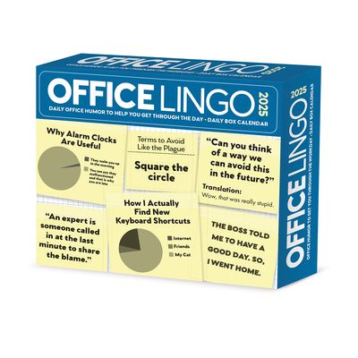 Willow Creek Press · Office Lingo 2025 6.2 X 5.4 Box Calendar (Calendar) (2024)