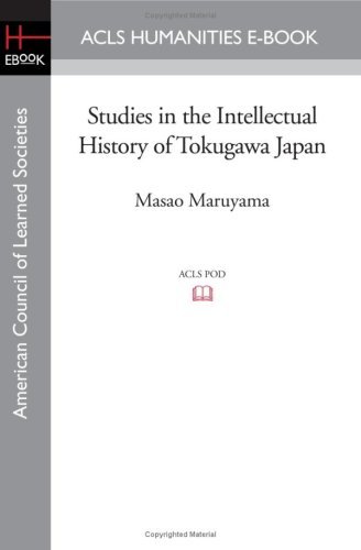 Cover for Masao Maruyama · Studies in the Intellectual History of Tokugawa Japan (American Council of Learned Societies) (Paperback Book) (2008)