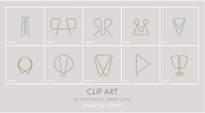 Cover for Louise Harpman · Clip Art Paperclips: 20 Historical Paper Clips (MERCH) [Annotated edition] (2018)