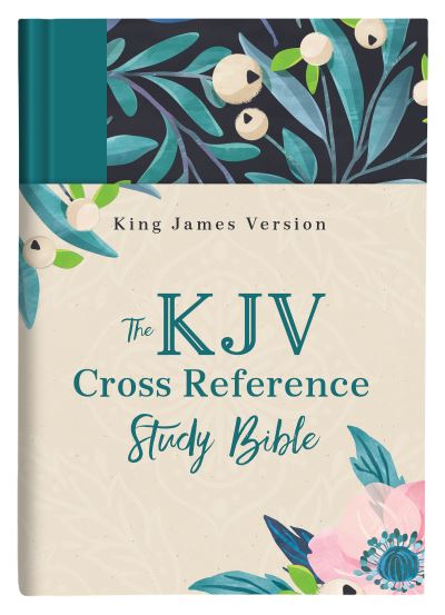 Cover for Christopher D Hudson · The KJV Cross Reference Study Bible--Turquoise Floral (Hardcover Book) (2021)