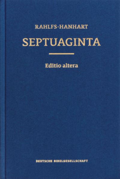 Cover for Alfred Rahlfs · Septuagint (Hardcover Book) (2019)