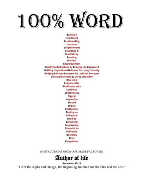 Cover for Author of Life · 100% Word (Paperback Book) (2018)