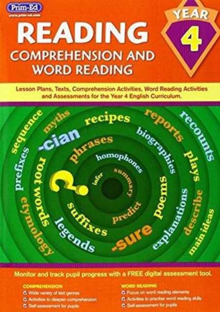 Cover for Prim-Ed Publishing · Reading - Comprehension and Word Reading: Lesson Plans, Texts, Comprehension Activities, Word Reading Activities and Assessments for the Year 4 English Curriculum (Bok) (2015)