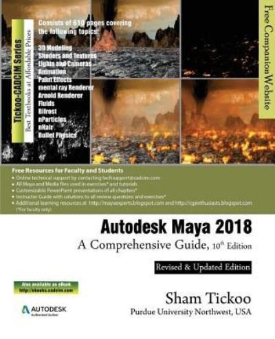 Cover for Prof Sham Tickoo Purdue Univ · Autodesk Maya 2018 (Paperback Book) (2017)