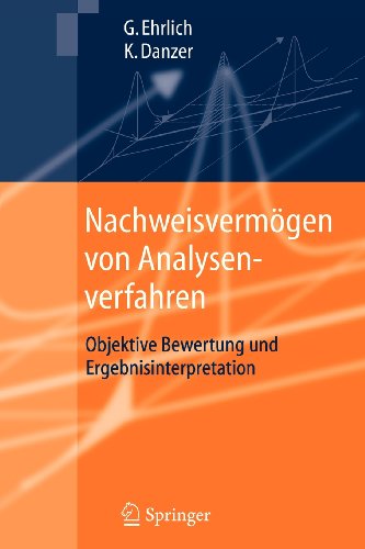 Cover for Gunter Ehrlich · Nachweisvermoegen Von Analysenverfahren: Objektive Bewertung Und Ergebnisinterpretation (Paperback Book) [1. Aufl. 2006. Unverand. Nachdruck edition] (2012)