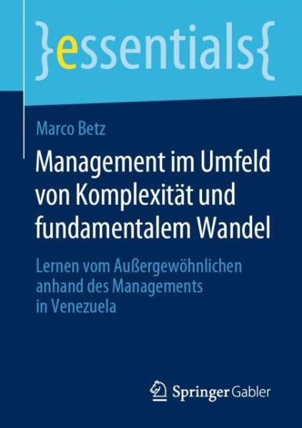 Cover for Betz · Management im Umfeld von Komplexit (Book) (2019)