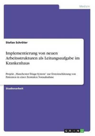 Cover for Schröter · Implementierung von neuen Arbe (Book) (2016)