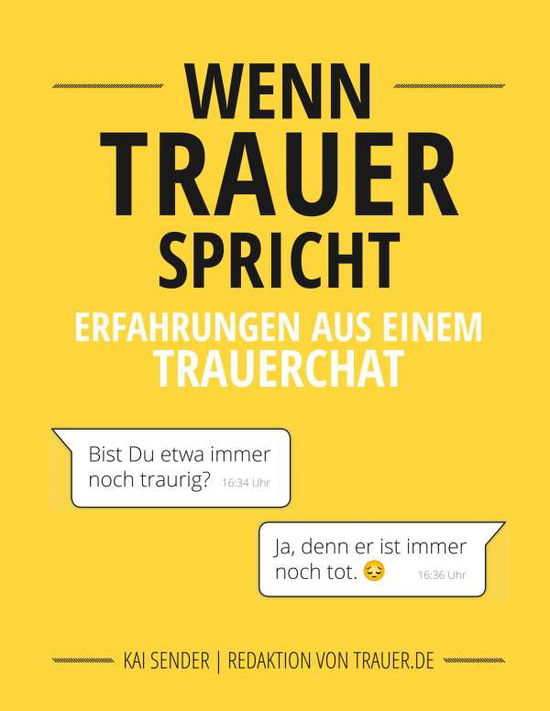 Cover for Sender · Wenn Trauer spricht (Book)