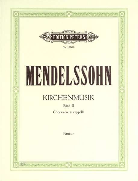 Cover for Kirchenmusik Vol II (Sheet music) (2001)