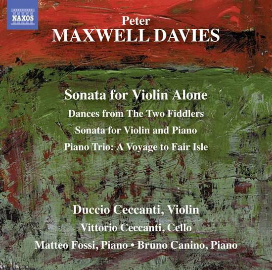 M-Daviessonata Violin Alone - Peter Maxwell Davies - Música - NAXOS CLASSICS - 0747313359974 - 2017