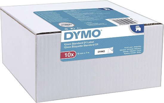 Dymo D1 12mm X 7m Tape, Black On White Value Pack  (Merchandise) - Dymo - Gadżety - Dymo - 3026980930974 - 13 maja 2020