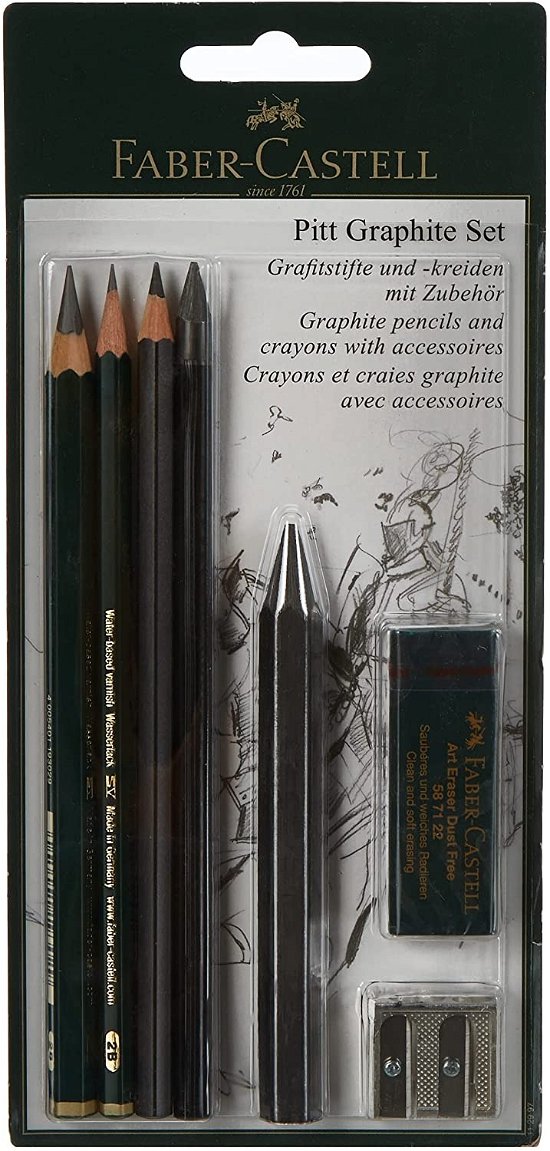 Cover for Faber and Faber · FABER-CASTELL Set Pitt Graphite BK (ACCESSORY) (2024)