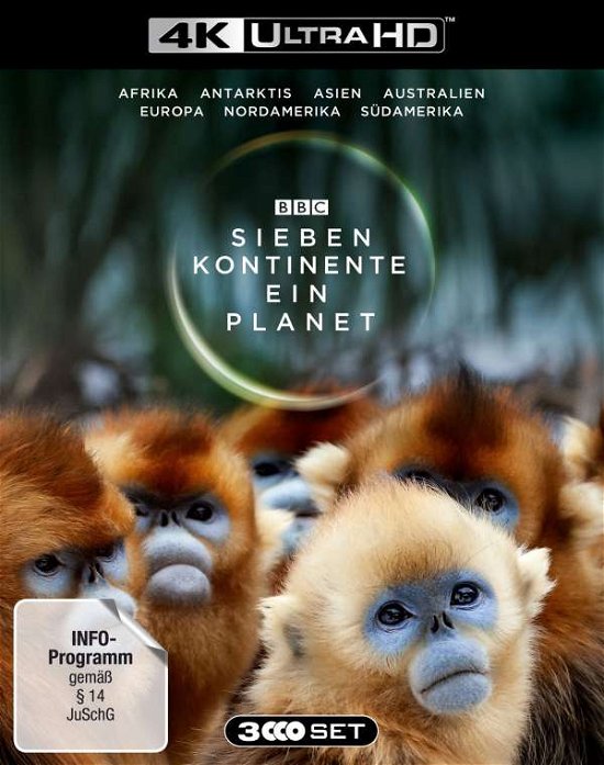 Cover for Attenborough,david (Presenter) · Sieben Kontinente-ein Planet (4K Ultra HD) (2020)