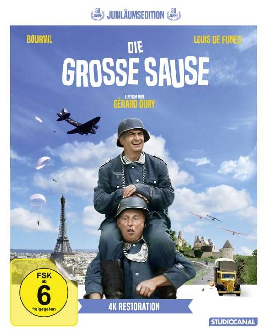 Cover for De Funes,louis / Bourvil · Große Sause,die / Jubiläumsedition (Blu-ray) (2016)