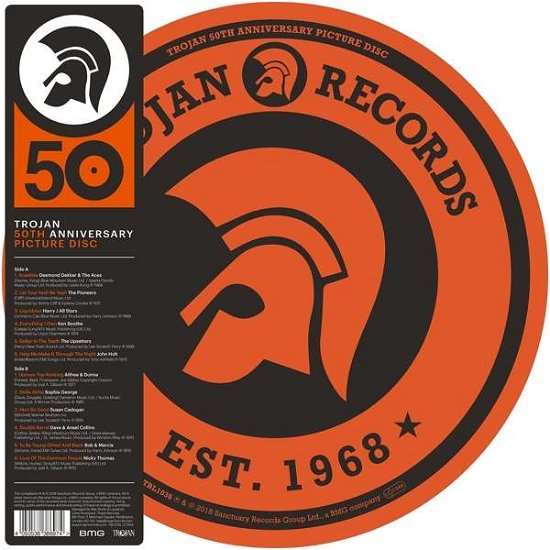 Cover for Trojan 50th Anniversary / Various (LP) [Picture Disc edition] (2018)