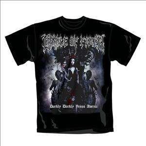 Cover for Cradle of Filth · Darkly Album Black (T-shirt) [size XL] (2010)