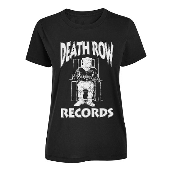 Cover for Death Row Records · Death Row Records Logo (Black) (T-shirt) [size S] [Black edition] (2020)