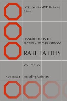 Cover for Handbook on the Physics and Chemistry of Rare Earths: Including Actinides - Handbook on the Physics &amp; Chemistry of Rare Earths (Hardcover Book) (2019)