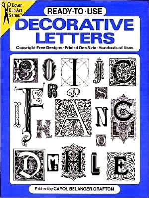 Cover for Carol Belanger Grafton · Ready-to-Use Decorative Letters - Dover Clip Art Ready-to-Use (Bog) (2003)