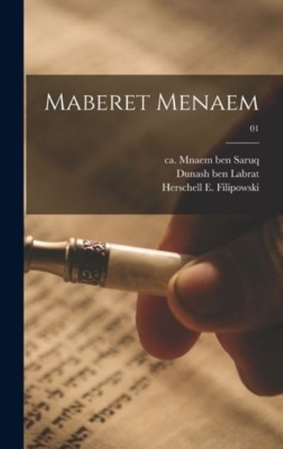 Maberet Menaem; 01 - Ca 910-Ca 970 Mnaem Ben Saruq - Bøger - Creative Media Partners, LLC - 9781017852974 - 27. oktober 2022