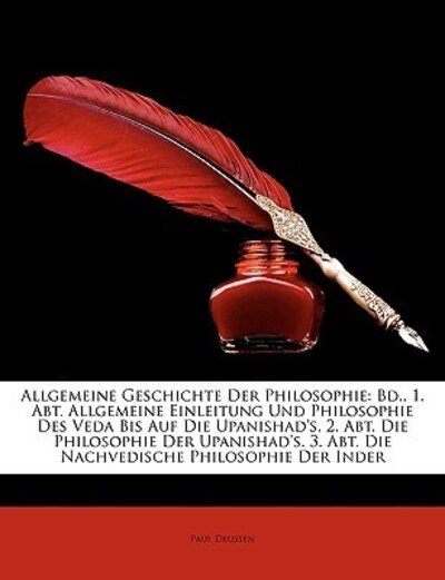 Cover for Deussen · Allgemeine Geschichte Der Philo (Buch)