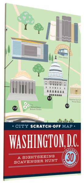 Cover for Christina Henry de Tessan · City Scratch-Off Map : Washington, D.C. : A Sightseeing Scavenger Hunt (Hardcover Book) (2016)